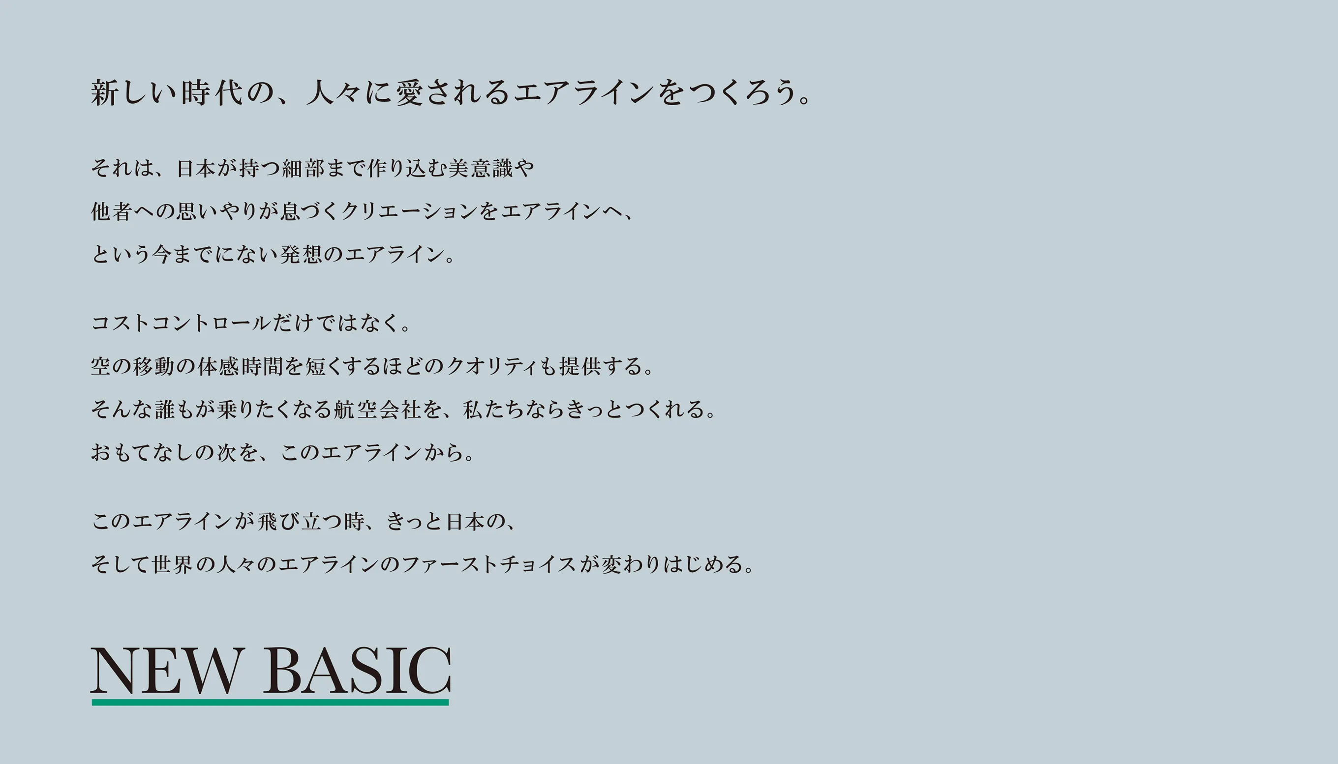 ZIPAIR NEW BASIC declaration